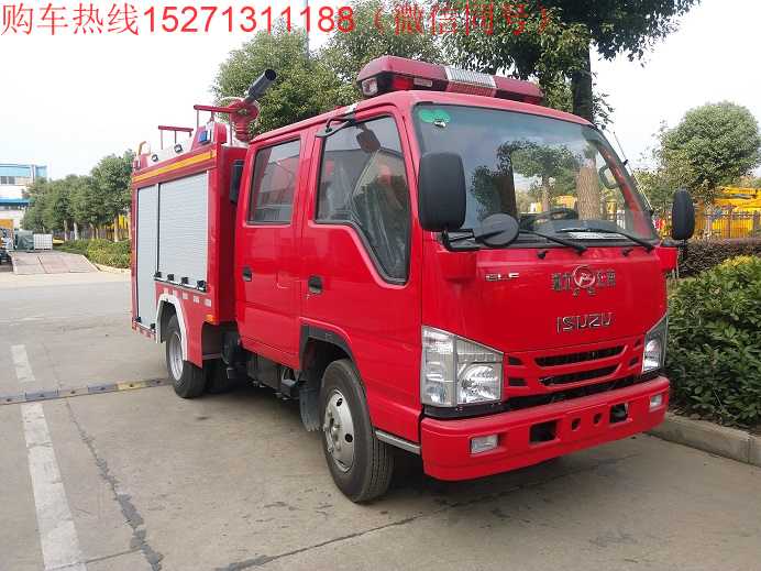 五十鈴泡沫消防車(1.5-2噸)|JDF5040GXFPM10/Q6型泡沫消防車|國六消防車價(jià)格(廠家直銷)
