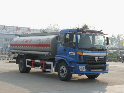 北汽福田單橋平頭化工液體運(yùn)輸車