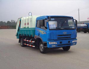 解放單橋壓縮式垃圾車
